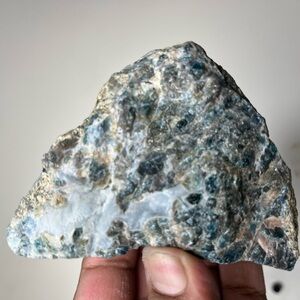 Nice Big Chunk of Blue Apatite Rough Raw Crystal - 1 lb